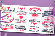 43 WEDDING VINTAGE BADGE & RIBBON, an Invitation Template by Toonsteb (Thumbnail 11 of 14)