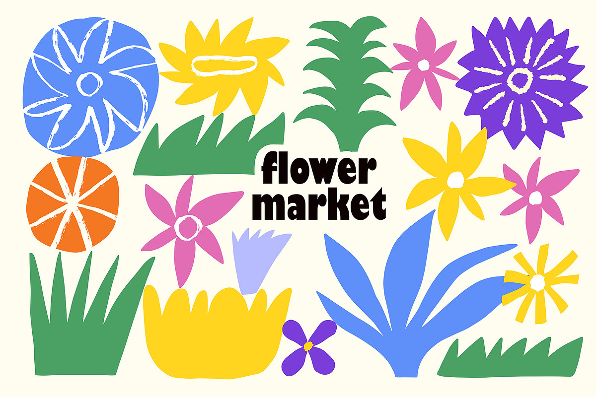 FLOWER MARKET 2 Graphics Bundle, a Pattern Graphic by Katerina Osa (Photo 1 of 16)
