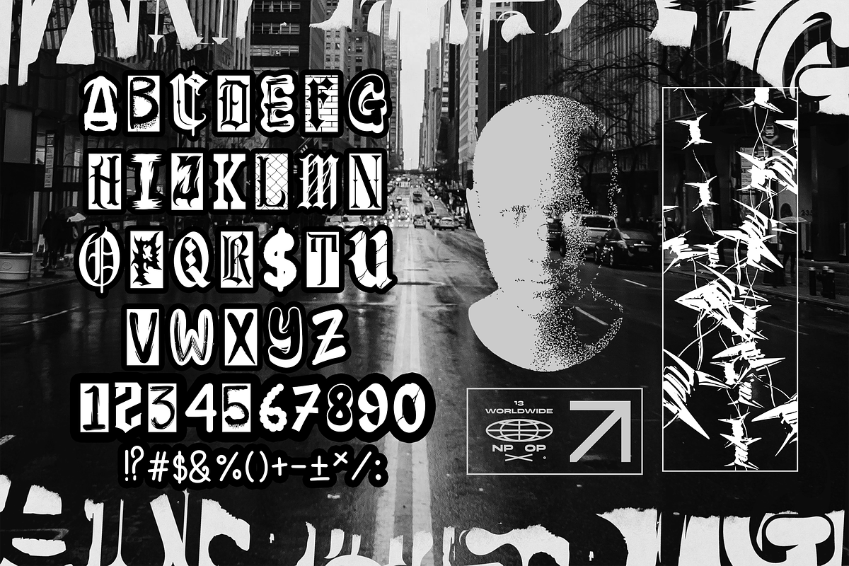 REBEL FRISCO Graffiti Urban Y2k Font, a Blackletter Font by dansdesign (Photo 3 of 6)