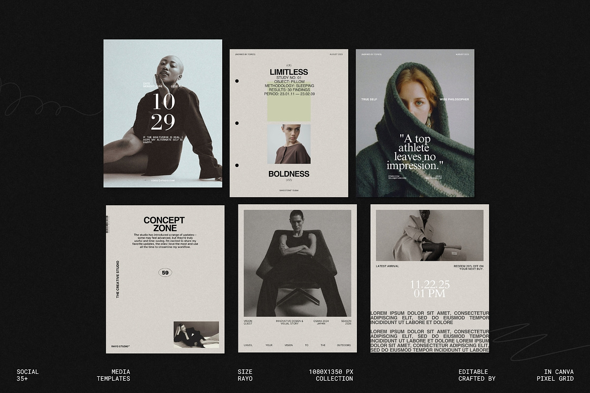 RAYO | Social Media Kit (I), a Social Media Template by Pixel Grid (Photo 1 of 10)