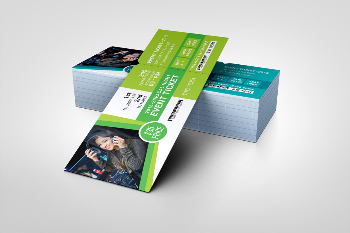 VIP Event Ticket Template, a Card Template by BrandlyTemplate (Photo 3 of 3)