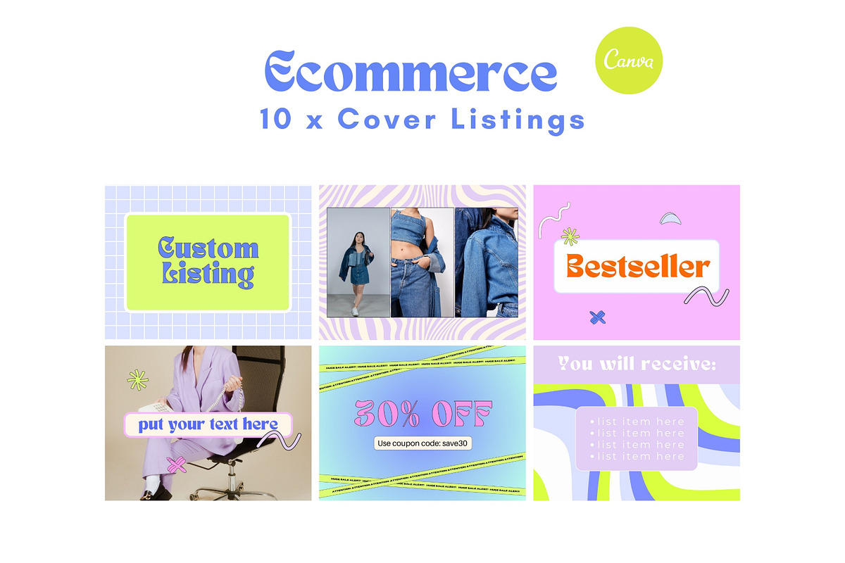 Etsy Shop Branding Canva Templates, a Landing Page Template by Hell Yeah Designs (Photo 7 of 7)