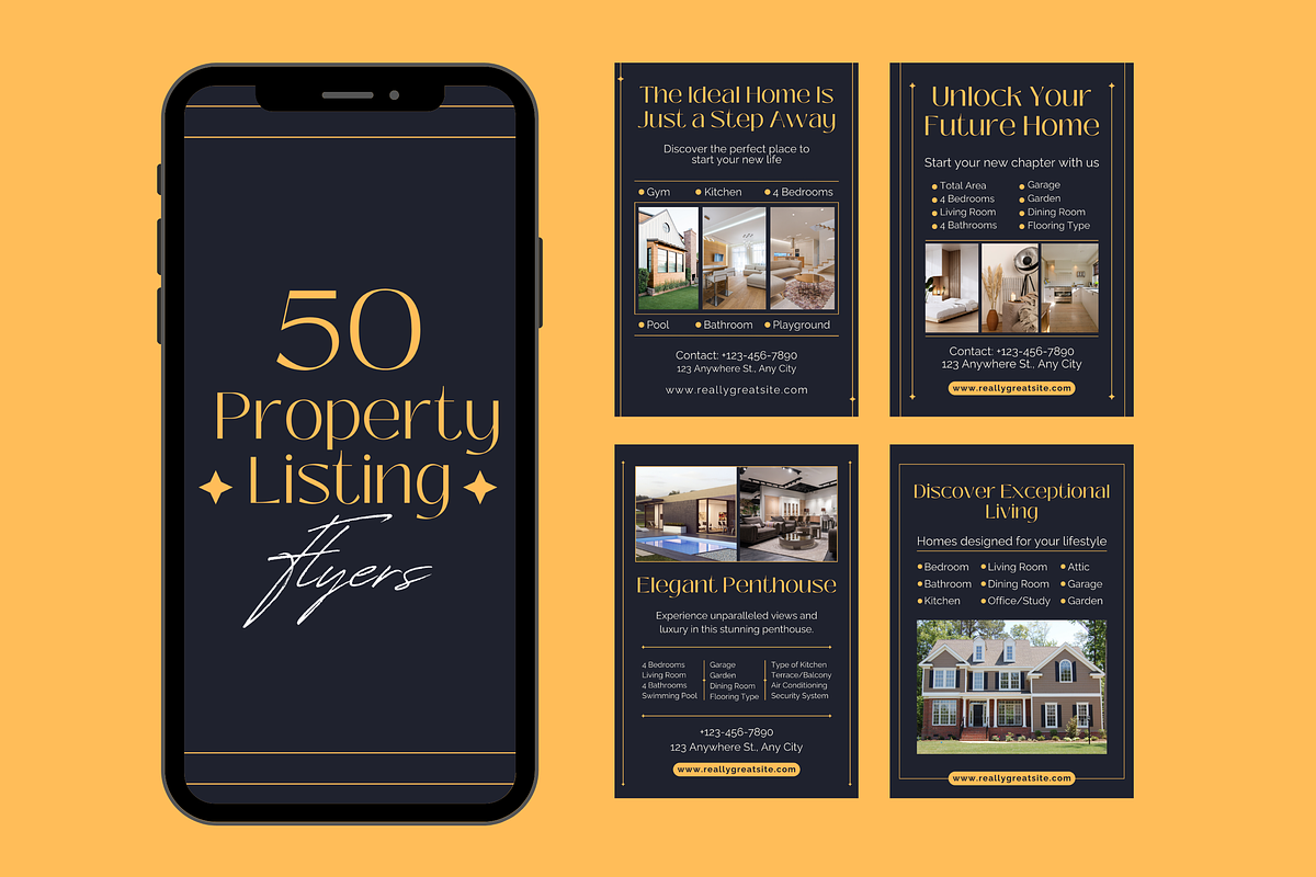 150 Realtor Flyer Canva Templates, a Templates & Theme by TemplateCastleStore (Photo 3 of 9)