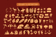 Naluka - Ethnic Font with Extras, a Font by Arterfak Project (Thumbnail 11 of 13)