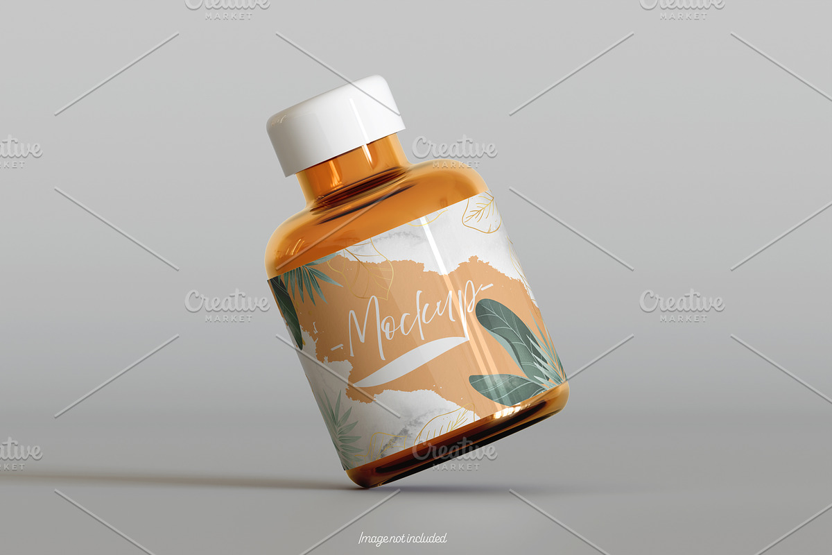 Pills Bottle Mockup Bundles, a Cups & Container Mockup by Ambo Ampeng (Photo 4 of 22)