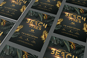 Beach Vibes Party Flyer, a Flyer Template by Corrella Design (Thumbnail 3 of 3)