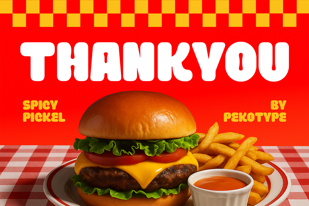 SPICY PICKLE – Food Display Font, a Font by Pekotype (Photo 16 of 16)