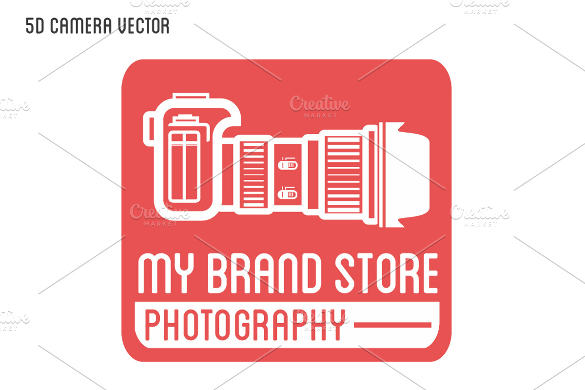 5D Camera photography logo preview 3