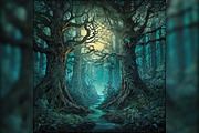 Mystic Art Midjourney Prompts, a Background Graphic by Design Laz (Thumbnail 2 of 7)