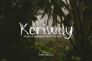Keriwily – Quirky Handwritten Font