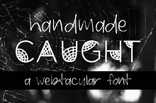 Caught Font Halloween Cobweb Display