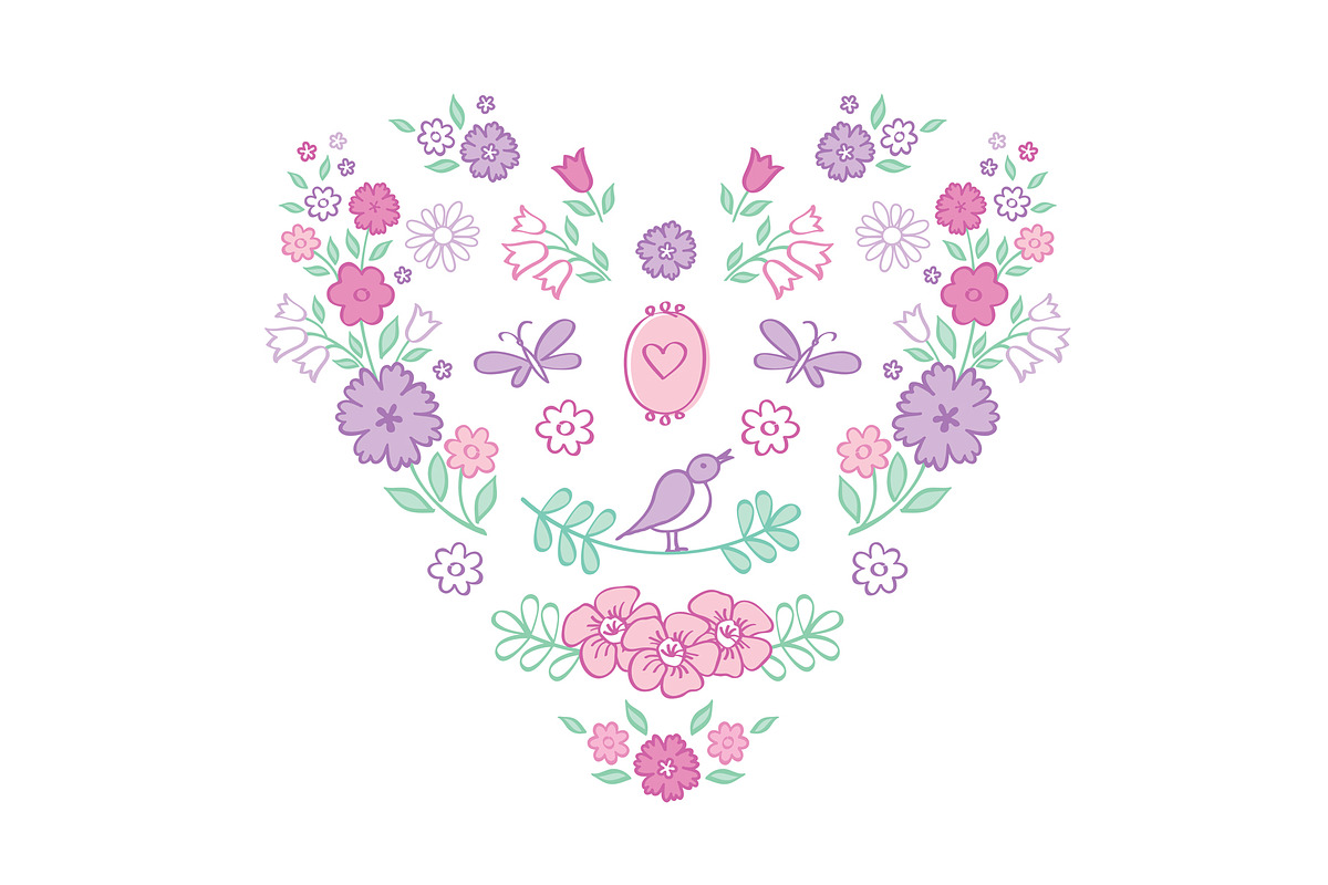 Hand drawn floral elements, a Decorative Illustration by Tkoko vectors & patterns (Photo 5 of 8)
