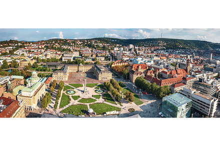 Schlossplatz in Stuttgart, Germany, an Architecture Photo by Nature and travel