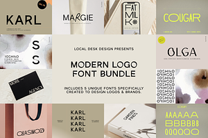 THE MODERN LOGO FONT BUNDLE