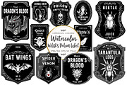 Halloween Witch's Potion Labels PNG, an Illustration by OK Design (Thumbnail 1 of 3)