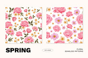 SPRING Flower Patterns & Clip Arts, an Object Graphic by Artflorara (Thumbnail 4 of 9)