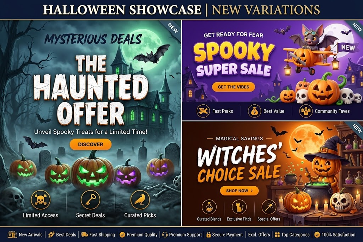 Halloween Animated HTML Banners, a HTML Template by Themeplaza (Photo 4 of 4)