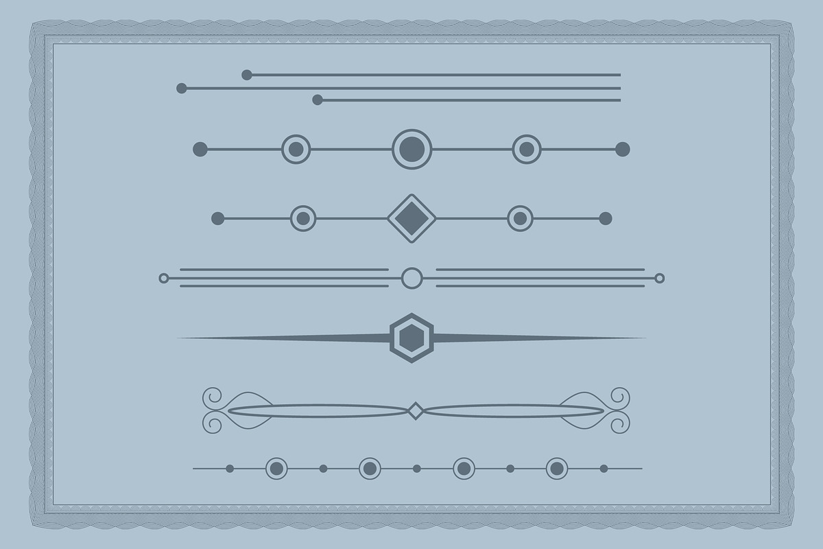 Decorative Floral dividers frames, a Decorative Illustration by Photoshop Action (Photo 4 of 6)