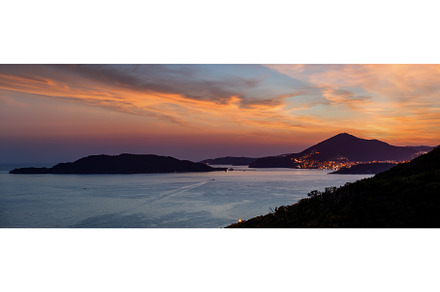 Sunset landscape view of Budva, a Nature Photo by serkum