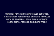 Byronex - Techno Font, a Sans Serif Font by QR Design Studio (Thumbnail 5 of 7)