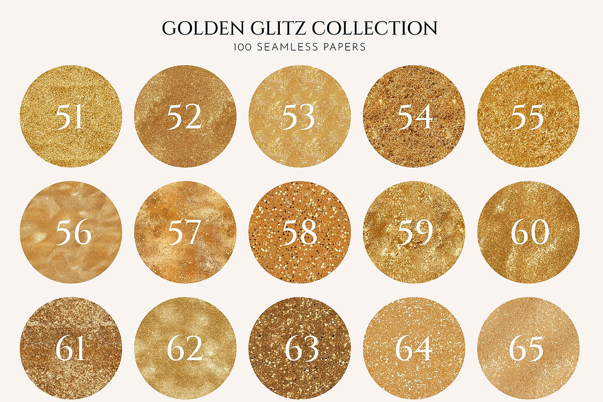 Golden Glitz Gold Seamless Textures, a Texture Graphic by Julia Dreams (Photo 6 of 8)