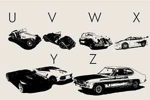 Cars Dingbats Font