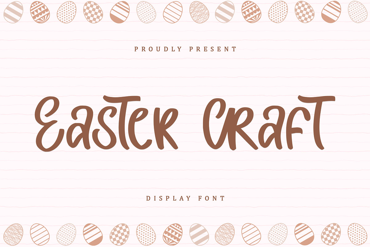 Easter Craft | Display Font, a Handwritten Font by esamaradany (Photo 1 of 8)