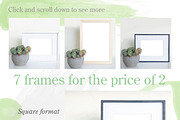 Succulent frame mockup bundle 001, a Print Template by Styled by Adelyn makes (Thumbnail 2 of 2)
