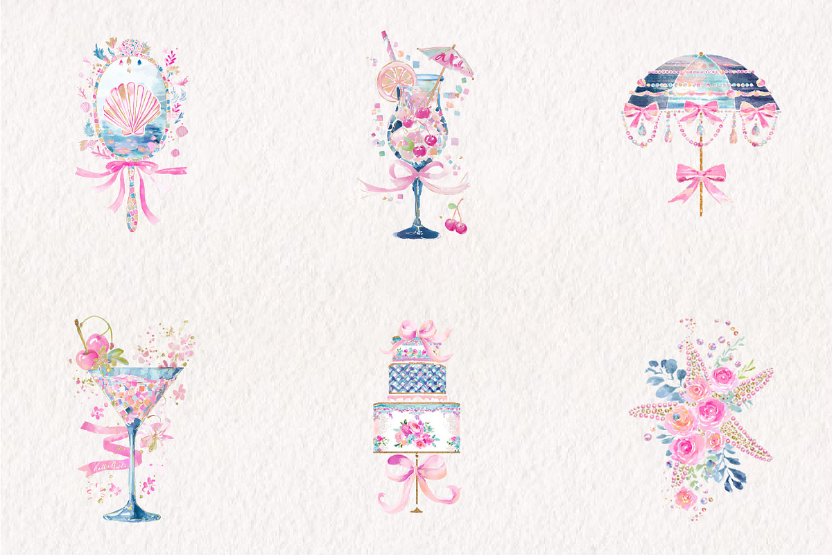Unique Summer Mosaic Style Coquette, a Work Illustration by CreationArt (Photo 3 of 7)