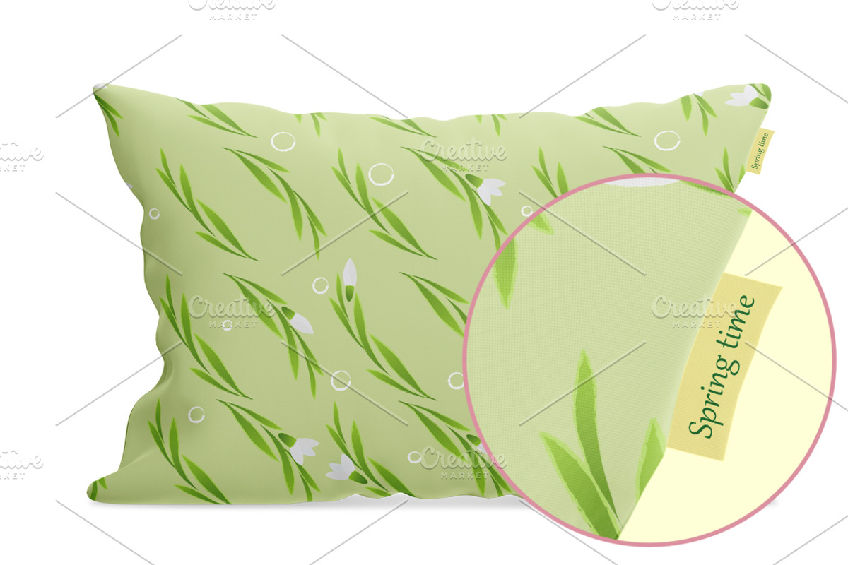 Rectangular pillow mockup, a Mockup by NatalyaZelenova (Photo 5 of 5)