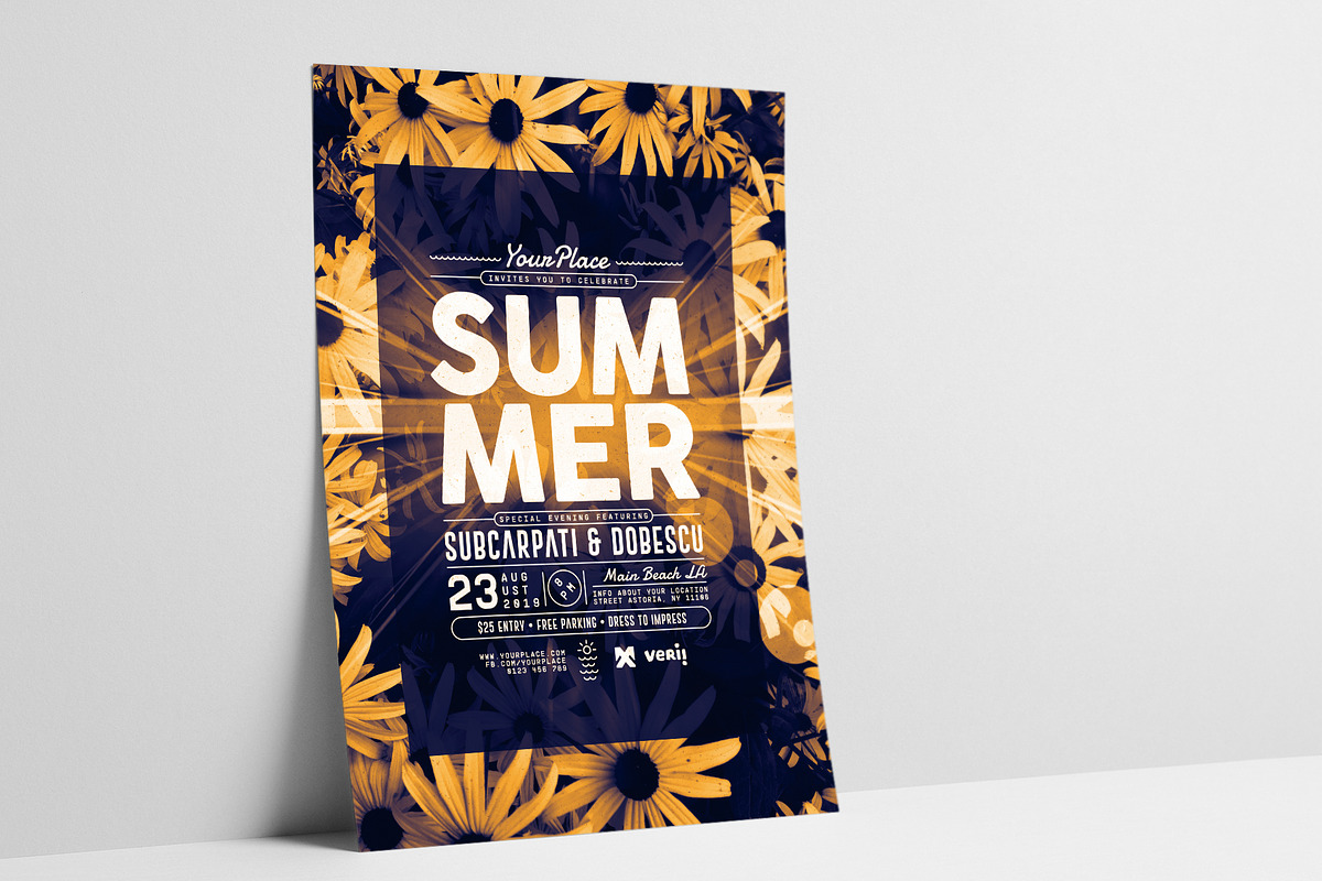 Summer Flyer/Poster, a Flyer Template by Mariux (Photo 1 of 2)
