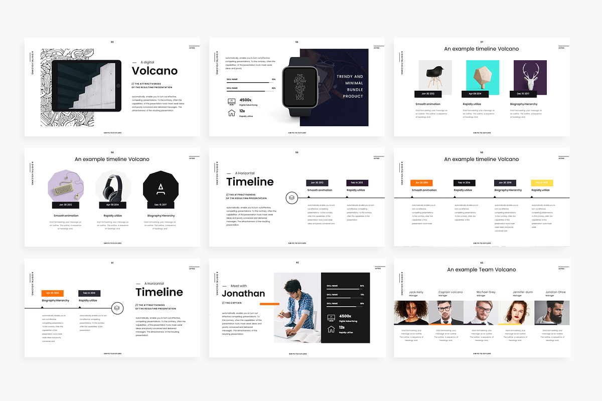 Volcano - Powerpoint Template, a Presentation Template by Mikokit (Photo 9 of 13)