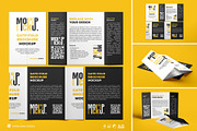 Gate-Fold Brochure Mockup Sets, an Advertising Mockup by Artnivora.Std (Thumbnail 1 of 4)