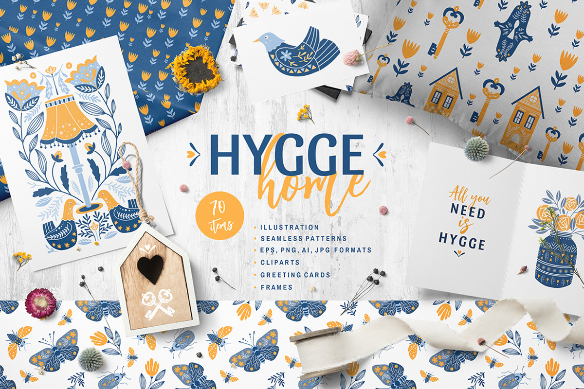 Hygge Home scandinavian collection, an Object Graphic by DariSmartArt (Photo 1 of 13)