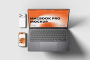 Laptop And Phone Mockup, a Wearable Device Mockup by scribrostudio (Thumbnail 10 of 11)