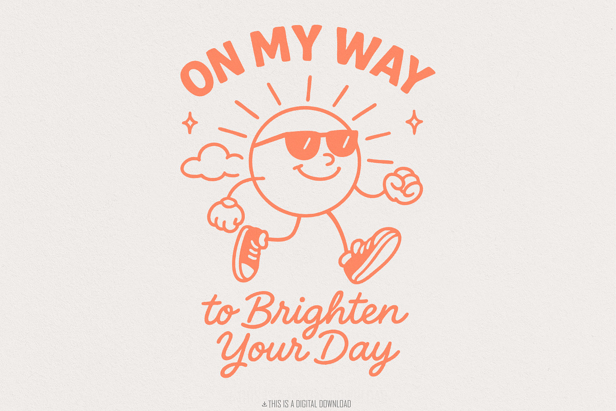 On My Way to Brighten Your Day PNG,, an Illustration by SharpMarketplace (Photo 1 of 9)