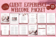 Client Experience Welcome Packet, a Magazine Template by ProductiveandFree (Thumbnail 1 of 15)