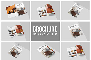 A4 Bifold Brochure Mockup Bundle 69