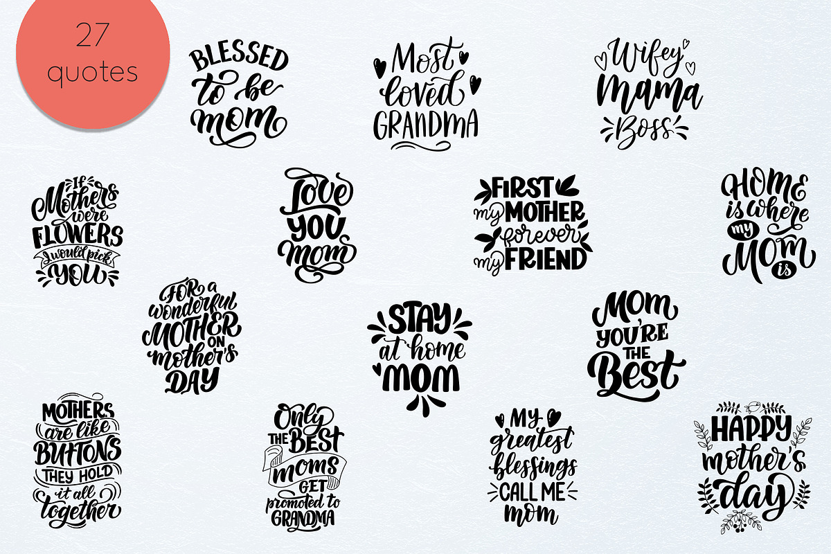 Mother Quotes SVG Bundle, an Illustration by rinaletters (Photo 6 of 7)