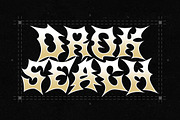 Drivioz - Black Metal Game Font, a Blackletter Font by Typia Nesia (Thumbnail 2 of 11)