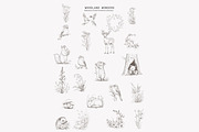 antique clipart graphite set, a Decorative Illustration by Pink Studio Art (Thumbnail 10 of 11)