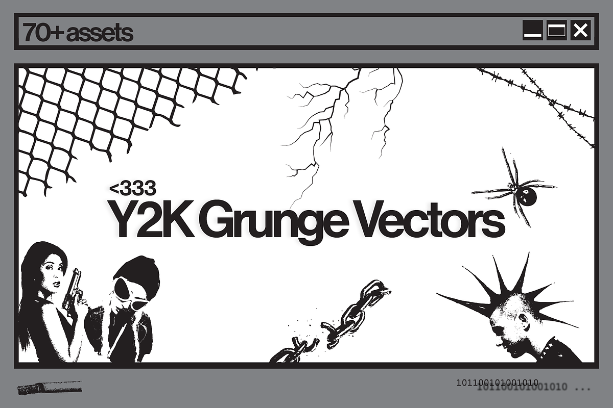 Y2K Grunge Pack, an Object Graphic by DigitalSlide (Photo 1 of 3)