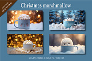 Christmas Mug with marshmallow., a Decorative Illustration by KENO Mascots (Thumbnail 2 of 6)