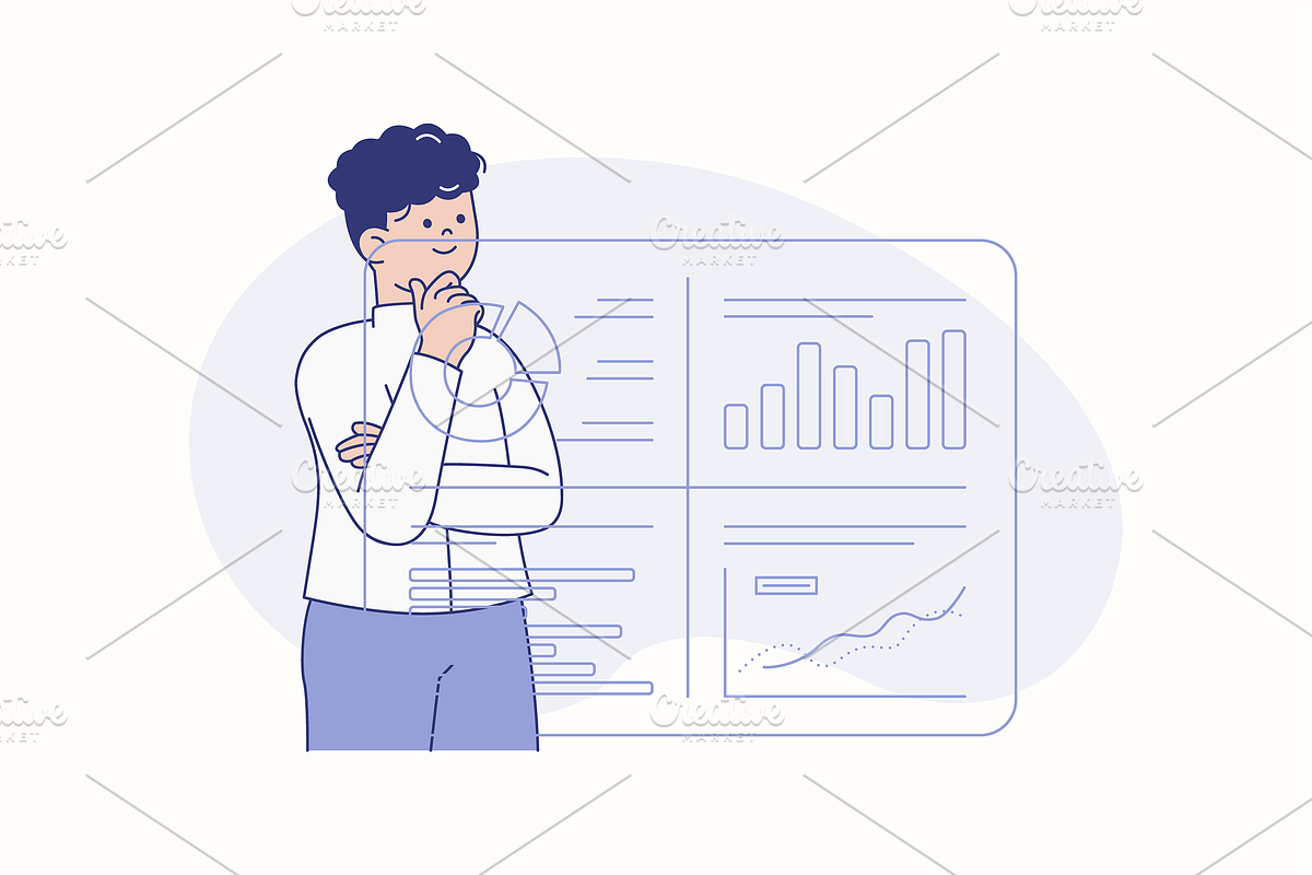 Data Driven Business Illustration, an Object Graphic by Jump Studio (Photo 6 of 12)