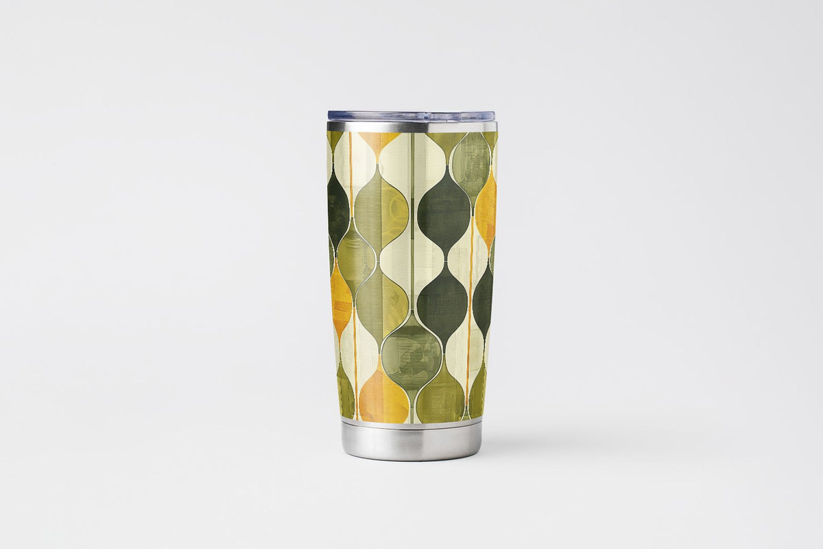 10 Olive Retro Seamless Patterns, a Pattern Graphic by Inknfolly (Photo 4 of 6)
