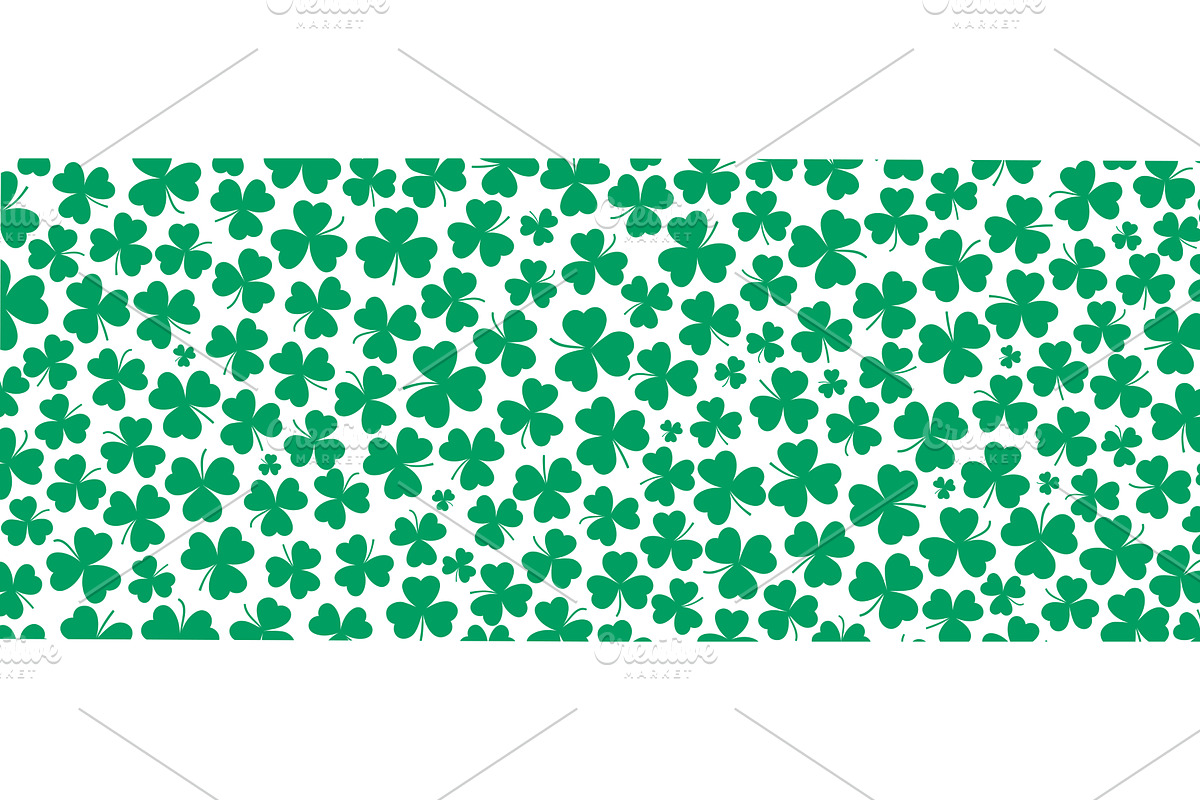 Shamrock clover leaves background on, a Background Graphic by sceptical cactus