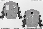 Varsity Jacket - Mockup, a Hoody Mockup by DaldSgh (Thumbnail 4 of 21)