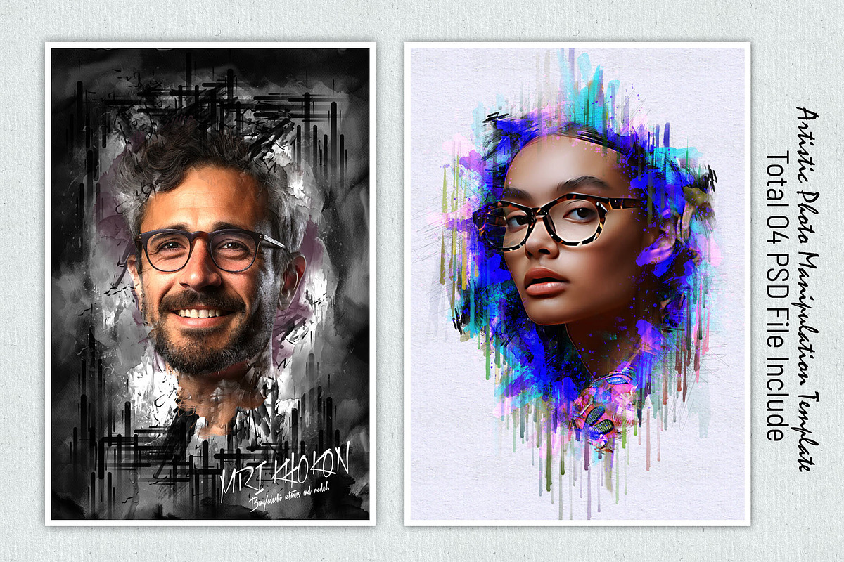 Artistic Photo Manipulation Template, an Action Add-On by Photoshop Action (Photo 1 of 12)