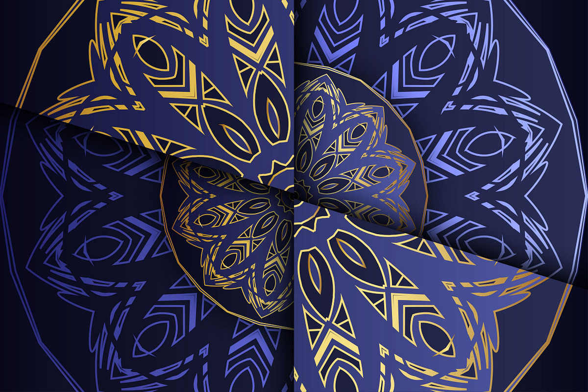 Mandala Circular Pattern Vector Pack, a Background Graphic by NJ Himel (Photo 60 of 95)