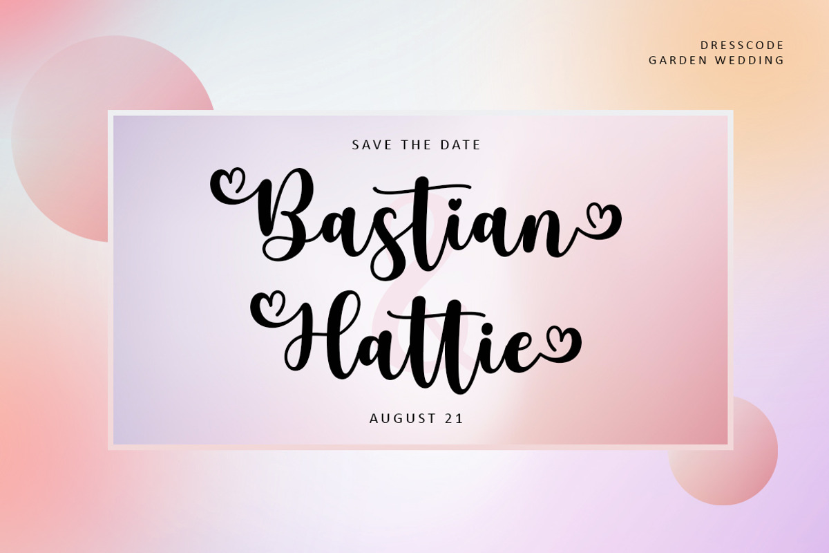 Bastrid Script, a Script Font by Attract Studio (Photo 6 of 10)